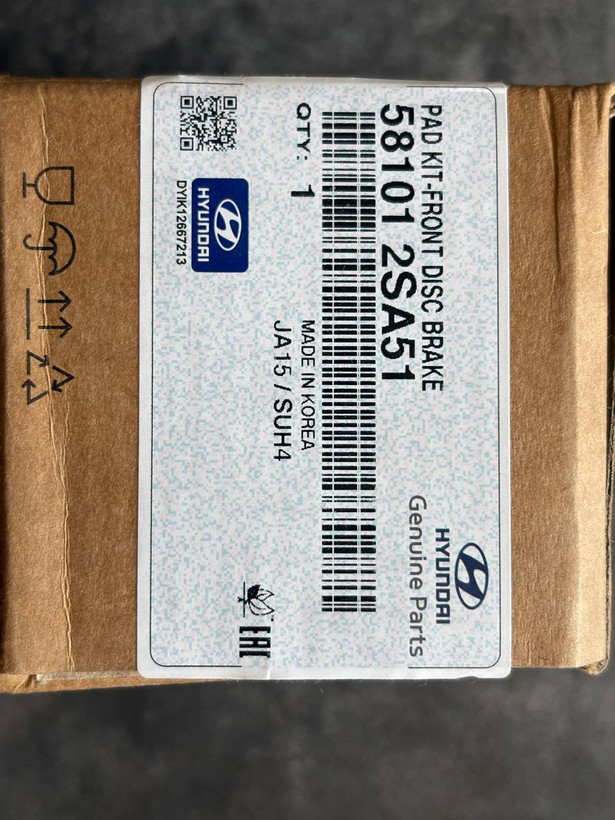 لنت ترمز جلو توسان، اسپرتیج، اپتیما، کدنزا 58101‑2SA51