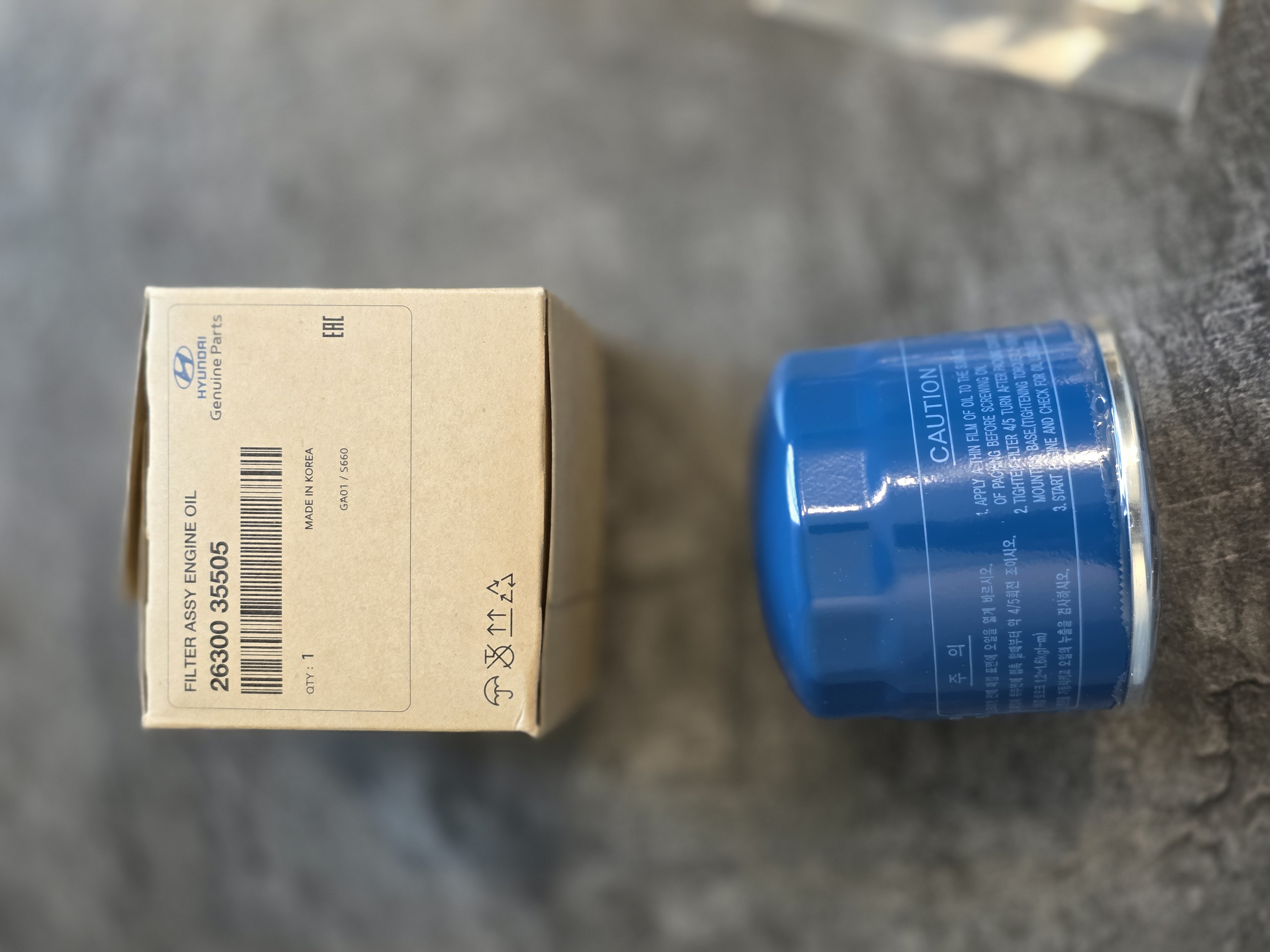 فیلتر روغن موتور هیوندای سوناتا 26300-35505